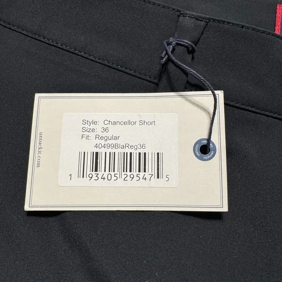 UNTUCKit Men's Dark Blue Flat Front Shorts - Picture 5 of 11